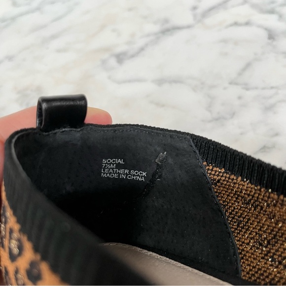 Sanctuary Social Smart Creation Leopard Knit Recycled Ballet Flats Size 7.5 - Picture 8 of 9